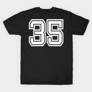 Number 35 for a sports team, group, or community T-Shirt